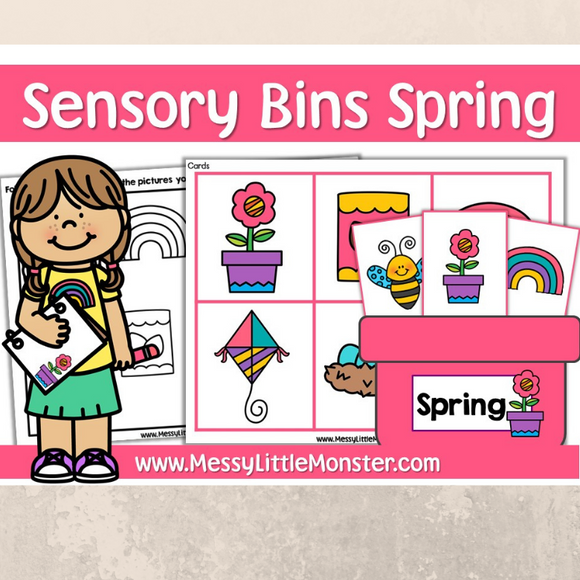 Spring sensory bin printables