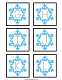 Snowflake Alphabet Tracing Cards