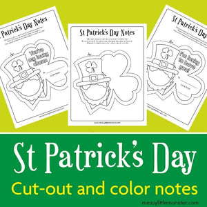 st patricks day note for kids