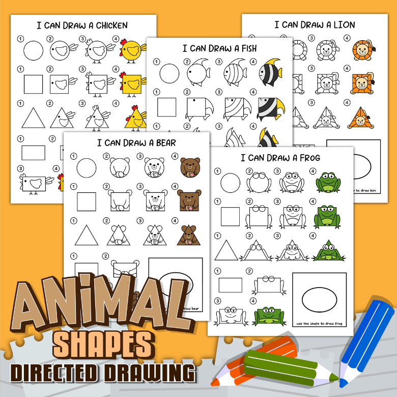 Step by Step Drawing Animals – Messy Little Monster Shop