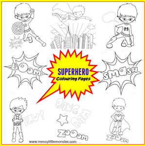 Superhero Coloring Pages
