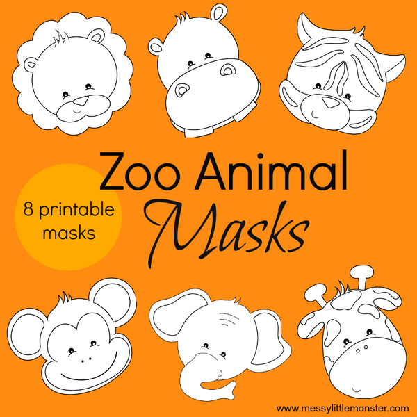 Zoo Animal Masks – Messy Little Monster Shop zoo-animal-masks-messy-little-monster-shop